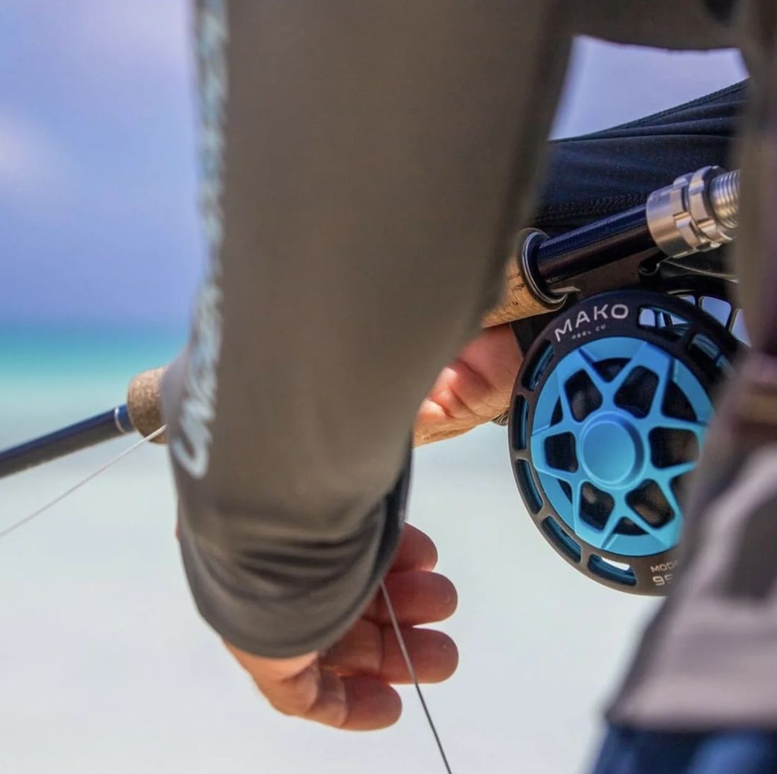 Mako Reel Co fly reel in action